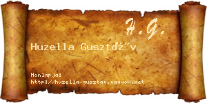 Huzella Gusztáv névjegykártya