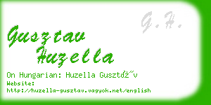 gusztav huzella business card
